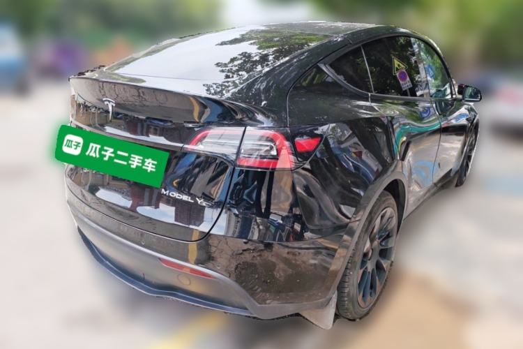 Used Tesla Model Y 2021 Standard Range Rear-Wheel Drive Version Rear Right 45 Deg