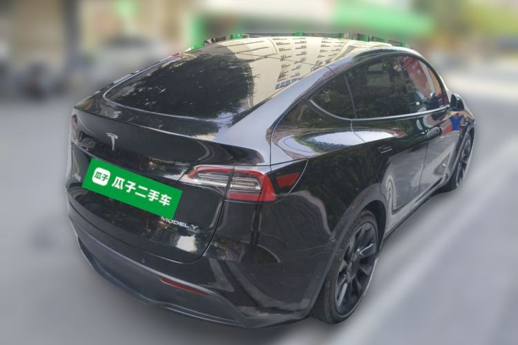 Used Tesla Model Y 2021 Standard Range Rear-Wheel Drive Version Rear Right 45 Deg
