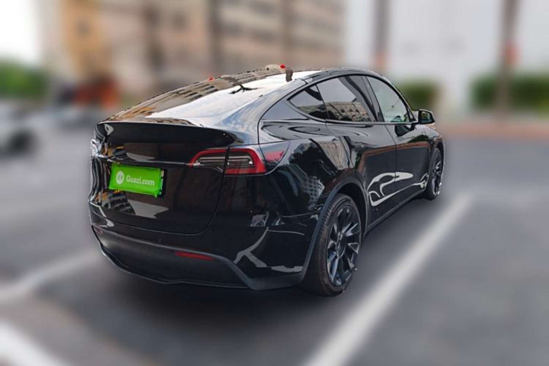 Used Tesla Model Y 2021 Long-Range All-Wheel-Drive Version Rear Right 45 Deg