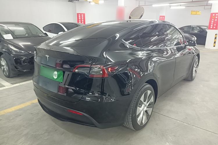 Used Tesla Model Y 2021 Standard Range Rear-Wheel Drive Version Rear Right 45 Deg