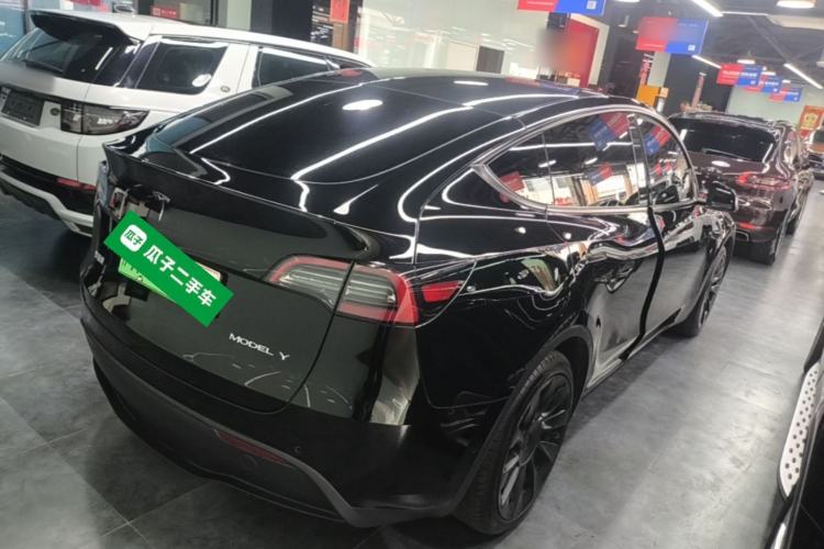 Used Tesla Model Y 2021 Standard Range Rear-Wheel Drive Version Rear Right 45 Deg