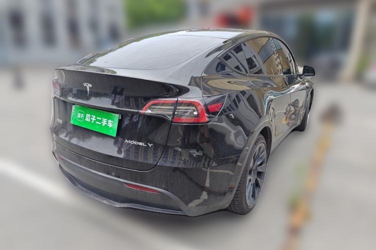Used Tesla Model Y 2021 Standard Range Rear-Wheel Drive Version Rear Right 45 Deg