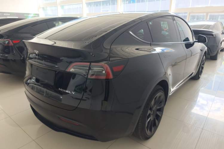 Used Tesla Model Y 2021 Standard Range Rear-Wheel Drive Version Rear Right 45 Deg