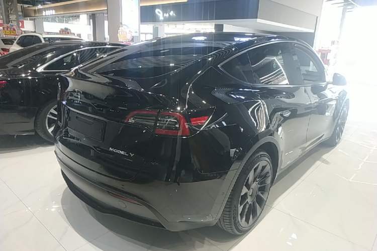 Used Tesla Model Y 2021 Standard Range Rear-Wheel Drive Version Rear Right 45 Deg