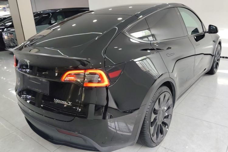 Used Tesla Model Y 2021 Performance High-Performance All-Wheel-Drive Version Rear Right 45 Deg