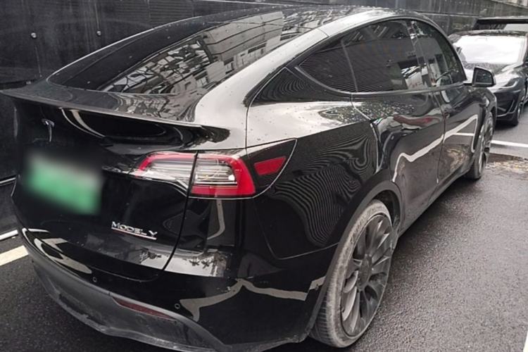 Used Tesla Model Y 2021 Performance High-Performance All-Wheel-Drive Version Rear Right 45 Deg