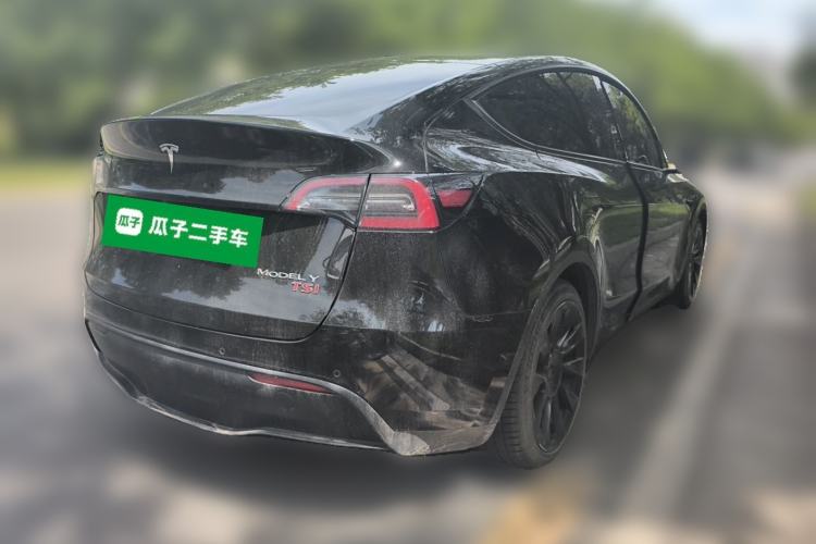 Used Tesla Model Y 2021 Standard Range Rear-Wheel Drive Version Rear Right 45 Deg