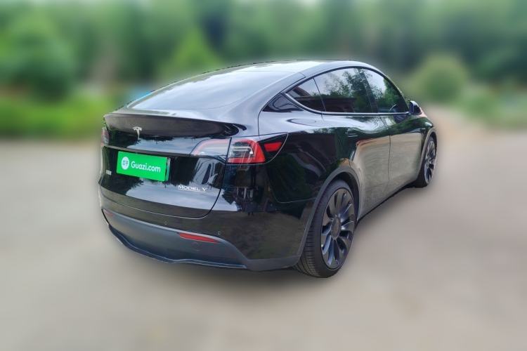 Used Tesla Model Y 2021 Performance High-Performance All-Wheel-Drive Version Rear Right 45 Deg