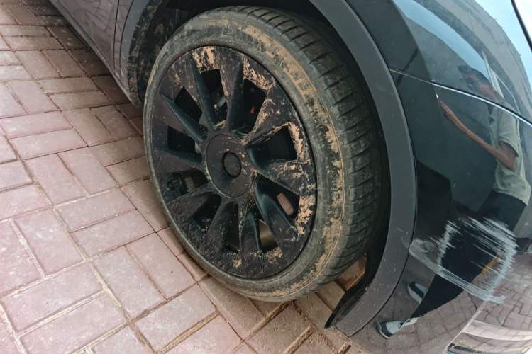 Used Tesla Model Y 2021 Standard Range Rear-Wheel Drive Version Right Front Wheel Hub