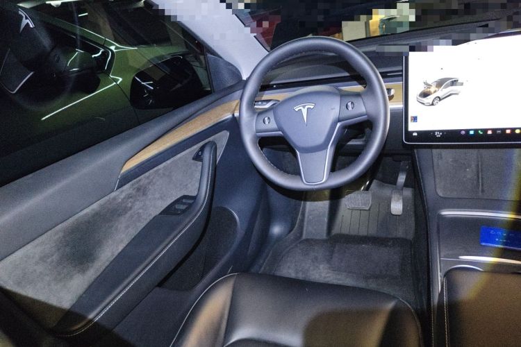 Used Tesla Model Y 2021 Standard Range Rear-Wheel Drive Version Steering Wheel