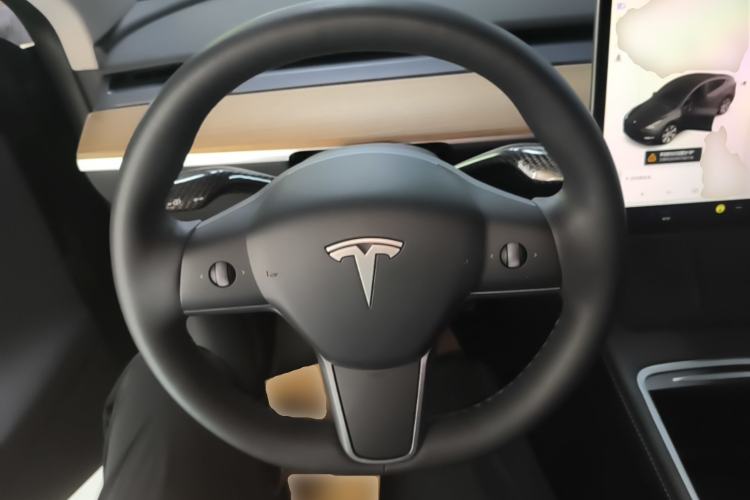 Used Tesla Model Y 2021 Standard Range Rear-Wheel Drive Version Steering Wheel