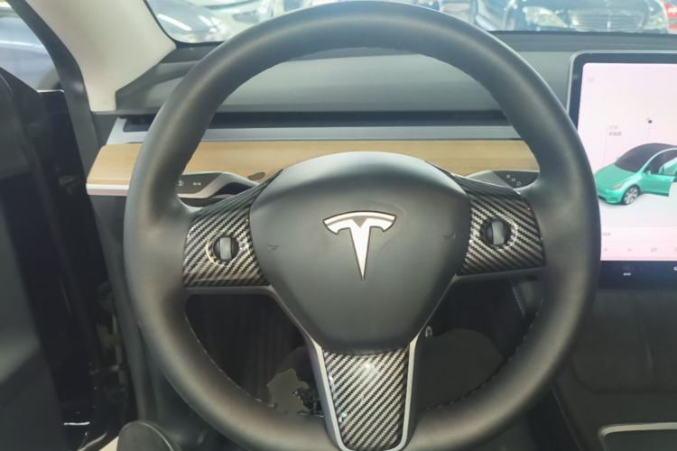 Used Tesla Model Y 2021 Standard Range Rear-Wheel Drive Version Steering Wheel