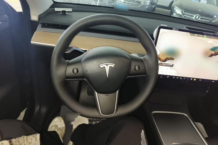 Used Tesla Model Y 2021 Standard Range Rear-Wheel Drive Version Steering Wheel