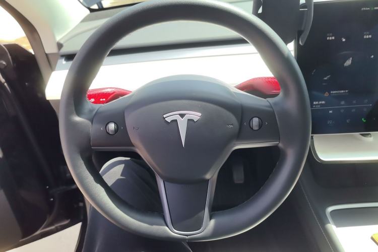 Used Tesla Model Y 2021 Standard Range Rear-Wheel Drive Version Steering Wheel