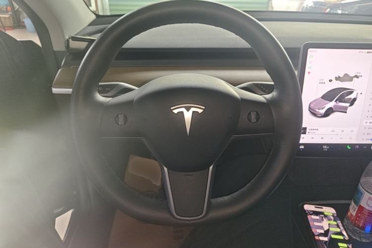 Used Tesla Model Y 2021 Standard Range Rear-Wheel Drive Version Steering Wheel