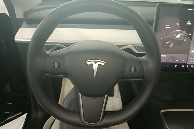 Used Tesla Model Y 2021 Standard Range Rear-Wheel Drive Version Steering Wheel