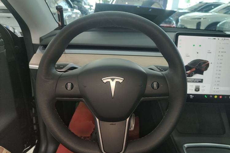 Used Tesla Model Y 2021 Standard Range Rear-Wheel Drive Version Steering Wheel