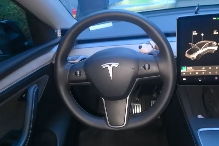 Used Tesla Model Y 2021 Standard Range Rear-Wheel Drive Version Steering Wheel