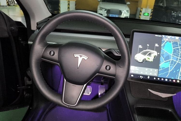 Used Tesla Model Y 2021 Standard Range Rear-Wheel Drive Version Steering Wheel