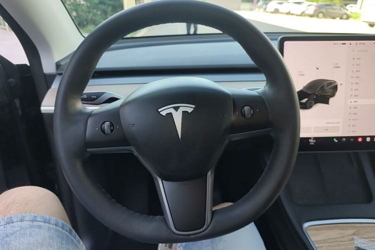 Used Tesla Model Y 2021 Standard Range Rear-Wheel Drive Version Steering Wheel