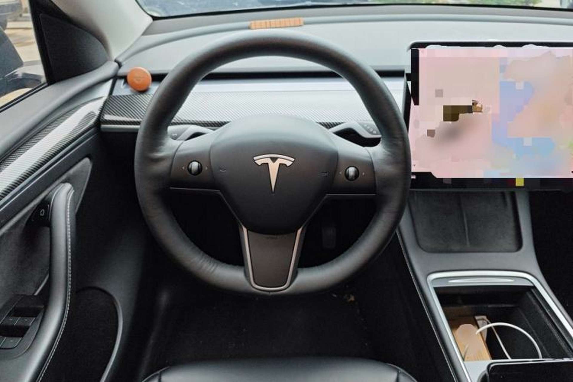 Used Tesla Model Y 2021 Standard Range Rear-Wheel Drive Version Steering Wheel