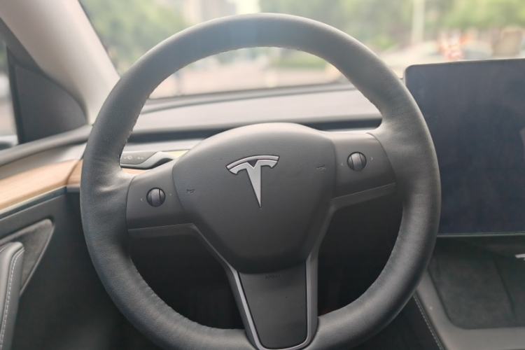 Used Tesla Model Y 2021 Standard Range Rear-Wheel Drive Version Steering Wheel