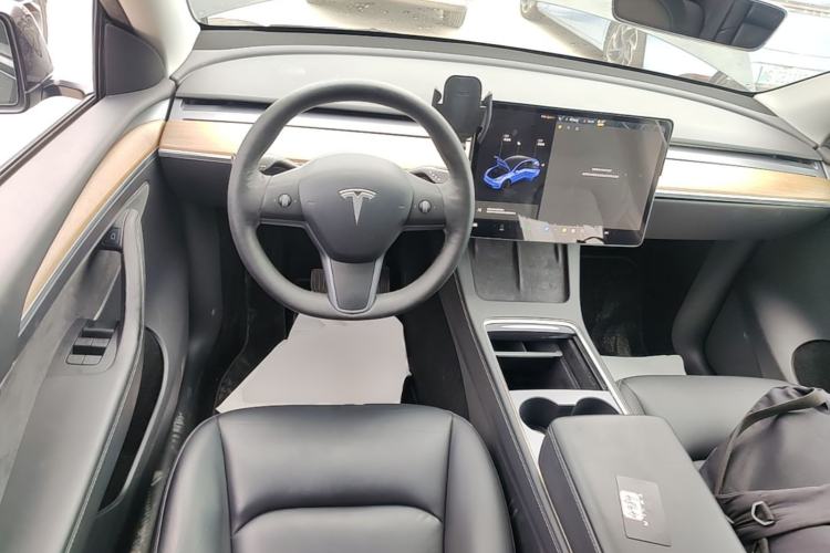 Used Tesla Model Y 2021 Standard Range Rear-Wheel Drive Version Steering Wheel