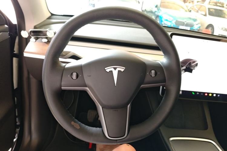 Used Tesla Model Y 2021 Standard Range Rear-Wheel Drive Version Steering Wheel