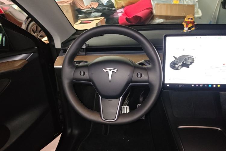 Used Tesla Model Y 2021 Standard Range Rear-Wheel Drive Version Steering Wheel