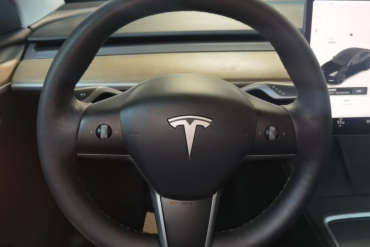 Used Tesla Model Y 2021 Standard Range Rear-Wheel Drive Version Steering Wheel