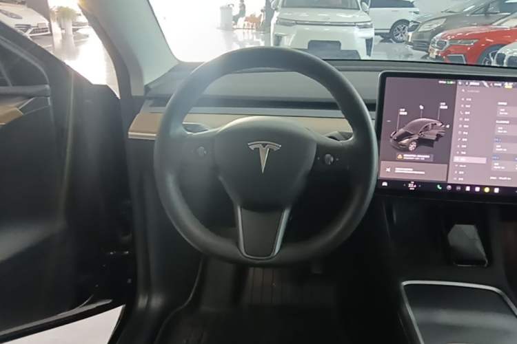 Used Tesla Model Y 2021 Standard Range Rear-Wheel Drive Version Steering Wheel