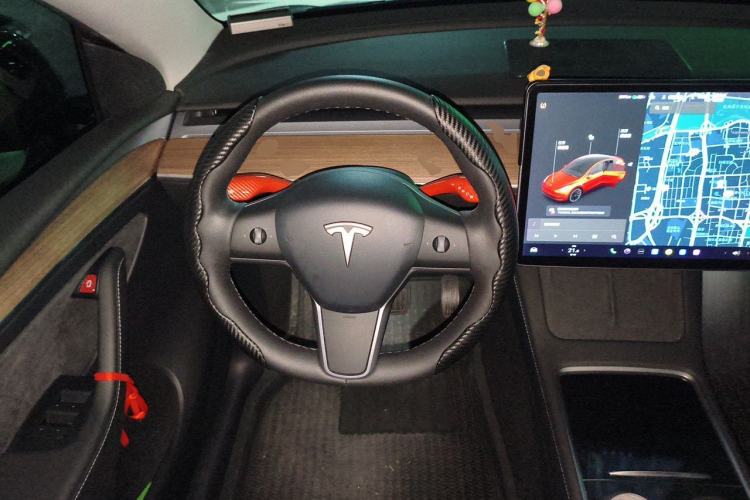 Used Tesla Model Y 2021 Standard Range Rear-Wheel Drive Version Steering Wheel