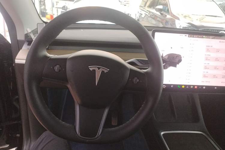 Used Tesla Model Y 2021 Standard Range Rear-Wheel Drive Version Steering Wheel