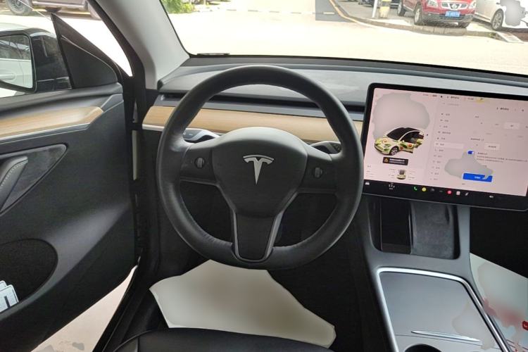 Used Tesla Model Y 2021 Standard Range Rear-Wheel Drive Version Steering Wheel