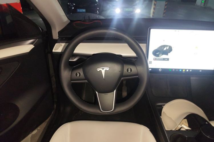 Used Tesla Model Y 2021 Standard Range Rear-Wheel Drive Version Steering Wheel