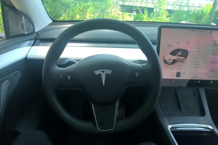 Used Tesla Model Y 2021 Performance High-Performance All-Wheel-Drive Version Steering Wheel
