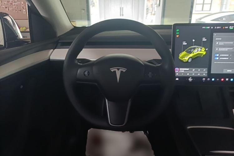 Used Tesla Model Y 2021 Standard Range Rear-Wheel Drive Version Steering Wheel