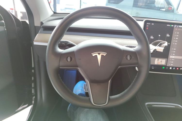 Used Tesla Model Y 2021 Standard Range Rear-Wheel Drive Version Steering Wheel