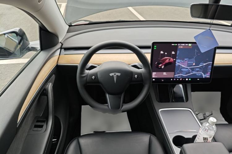 Used Tesla Model Y 2021 Standard Range Rear-Wheel Drive Version Steering Wheel