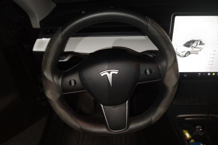Used Tesla Model Y 2021 Standard Range Rear-Wheel Drive Version Steering Wheel