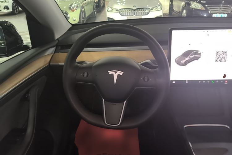 Used Tesla Model Y 2021 Standard Range Rear-Wheel Drive Version Steering Wheel
