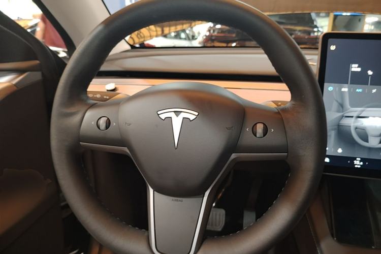 Used Tesla Model Y 2021 Standard Range Rear-Wheel Drive Version Steering Wheel