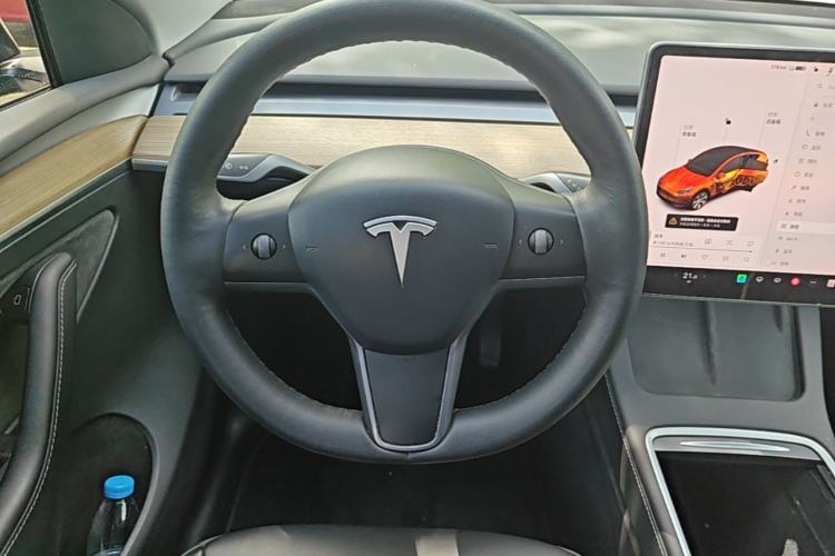 Used Tesla Model Y 2021 Standard Range Rear-Wheel Drive Version Steering Wheel