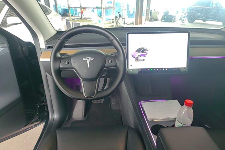 Used Tesla Model Y 2021 Standard Range Rear-Wheel Drive Version Steering Wheel