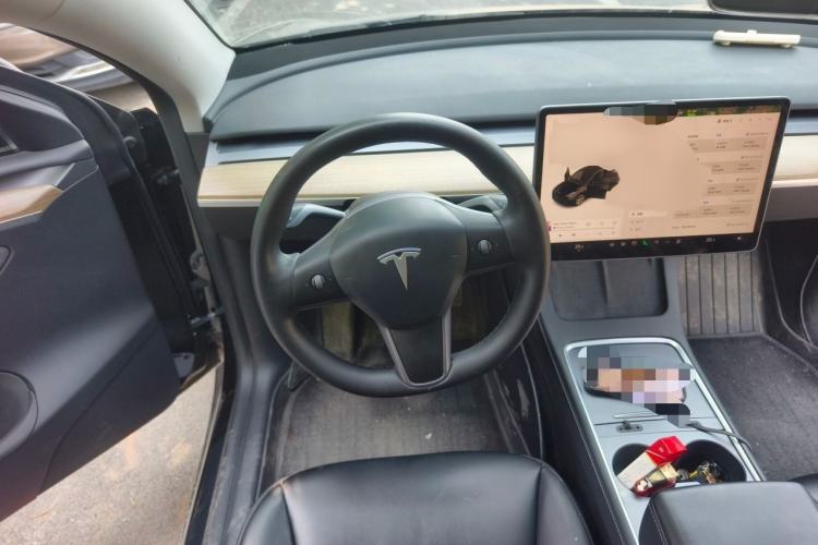 Used Tesla Model Y 2021 Standard Range Rear-Wheel Drive Version Steering Wheel