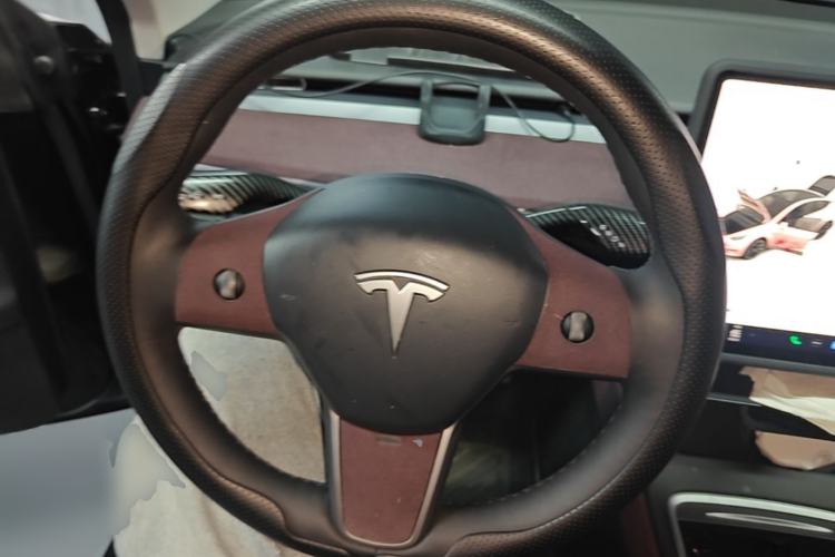 Used Tesla Model Y 2021 Standard Range Rear-Wheel Drive Version Steering Wheel