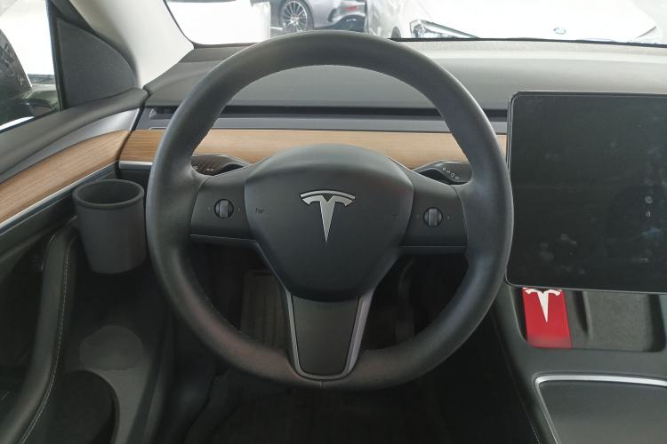 Used Tesla Model Y 2021 Standard Range Rear-Wheel Drive Version Steering Wheel