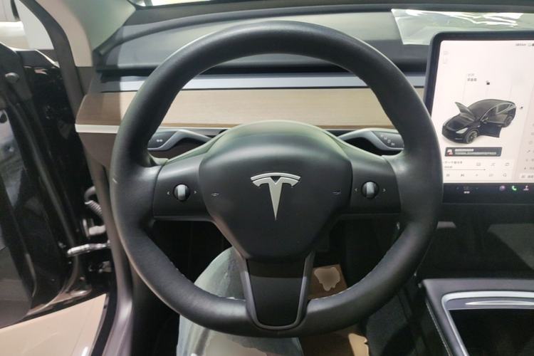 Used Tesla Model Y 2021 Standard Range Rear-Wheel Drive Version Steering Wheel