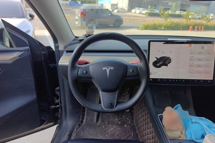 Used Tesla Model Y 2021 Standard Range Rear-Wheel Drive Version Steering Wheel