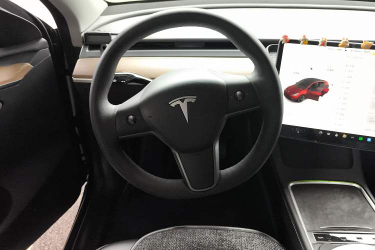 Used Tesla Model Y 2021 Standard Range Rear-Wheel Drive Version Steering Wheel